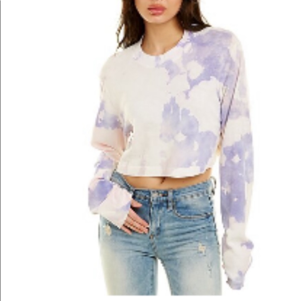 HP/ COTTON CITIZEN “LAVENDER/CREAM TYE DYE CROP